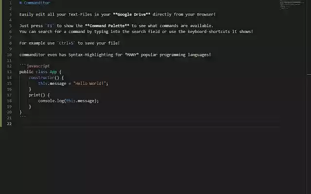 Commanditor  from Chrome web store to be run with OffiDocs Chromium online