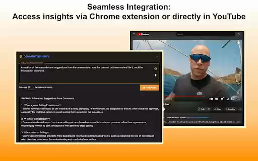 Comment Insights: Interactive AI Powered YouTube Comment Analyzer  from Chrome web store to be run with OffiDocs Chromium online