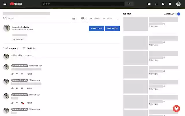 Comment Manager for Youtubers from Chrome web store to be run with OffiDocs Chromium online Comment Manager for Youtubers from Chrome web store to be run with OffiDocs Chromium online