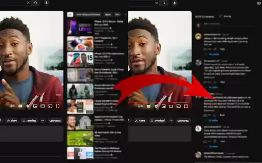 Comment Nomad Move Youtube Comments Right  from Chrome web store to be run with OffiDocs Chromium online