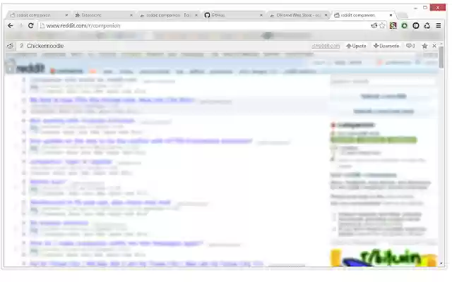 companion for reddit  from Chrome web store to be run with OffiDocs Chromium online