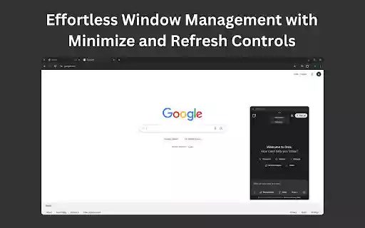 Companion Window | Always on Top  from Chrome web store to be run with OffiDocs Chromium online