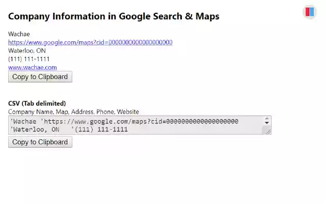 Company Information in Google  from Chrome web store to be run with OffiDocs Chromium online