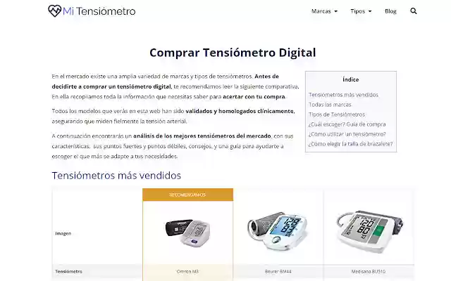 Comprar un Tensiómetro MiTensiometro  from Chrome web store to be run with OffiDocs Chromium online