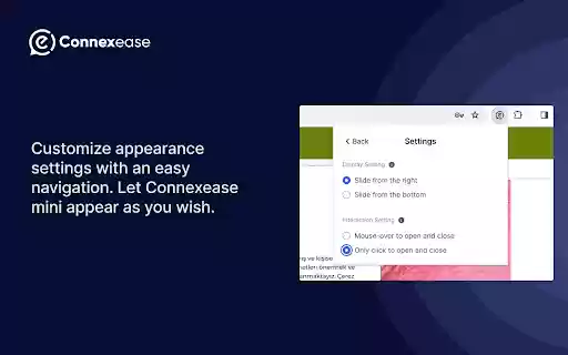 Connexease  from Chrome web store to be run with OffiDocs Chromium online