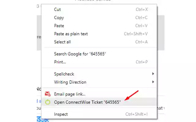 ConnnectWise  from Chrome web store to be run with OffiDocs Chromium online