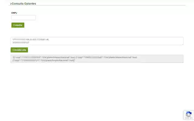 Consulta CNPJ Simples Nacional  from Chrome web store to be run with OffiDocs Chromium online