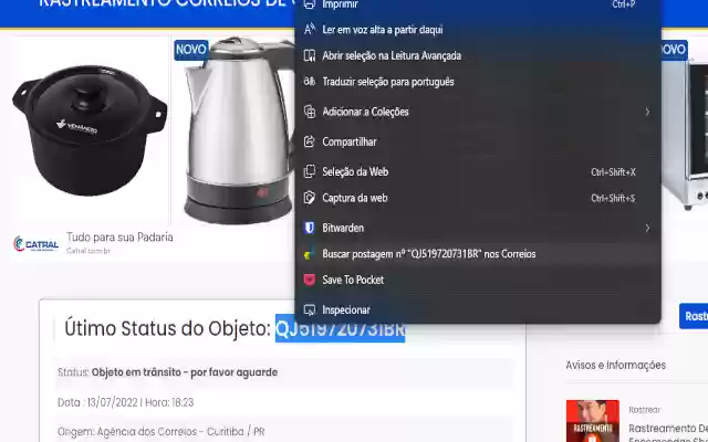 Consultar Postagem Correios from Chrome web store to be run with OffiDocs Chromium online Consultar Postagem Correios from Chrome web store to be run with OffiDocs Chromium online