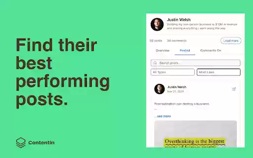 ContentIn LinkedIn™️ Analytics  AI Content and Insights  from Chrome web store to be run with OffiDocs Chromium online