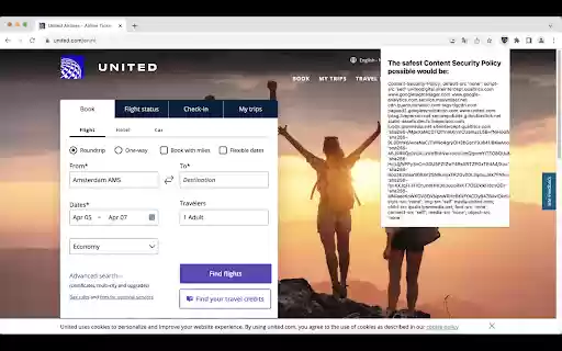 Content Security Policy (CSP) Helper  from Chrome web store to be run with OffiDocs Chromium online