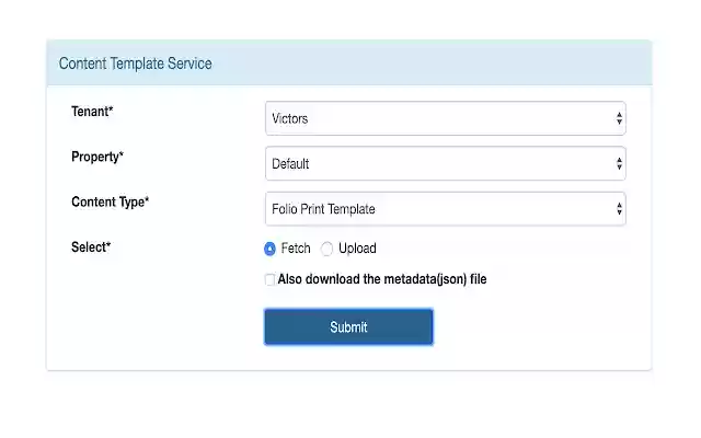 Content Service Management  from Chrome web store to be run with OffiDocs Chromium online