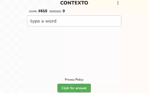 Contexto Answer Button from Chrome web store to be run with OffiDocs Chromium online Contexto Answer Button from Chrome web store to be run with OffiDocs Chromium online