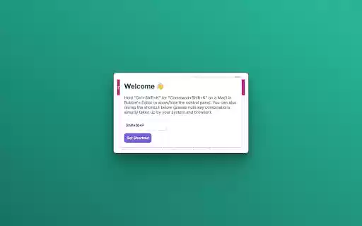Control Panel for Bubble.io  from Chrome web store to be run with OffiDocs Chromium online