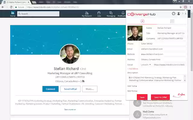 ConvergeHub Lead Generator  from Chrome web store to be run with OffiDocs Chromium online