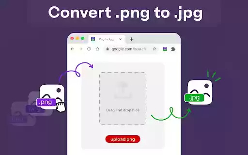 Convert PNG to JPG  from Chrome web store to be run with OffiDocs Chromium online