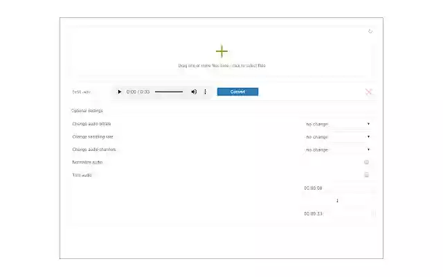 Convert to MP3  from Chrome web store to be run with OffiDocs Chromium online