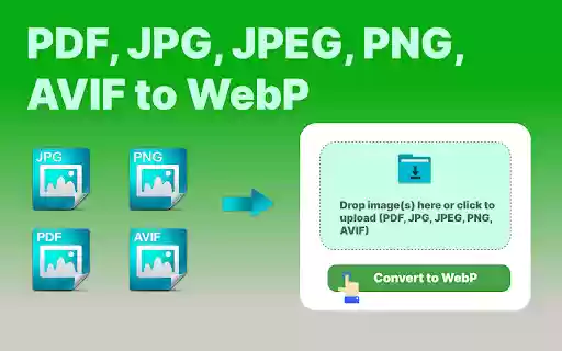 Convert to WebP  from Chrome web store to be run with OffiDocs Chromium online