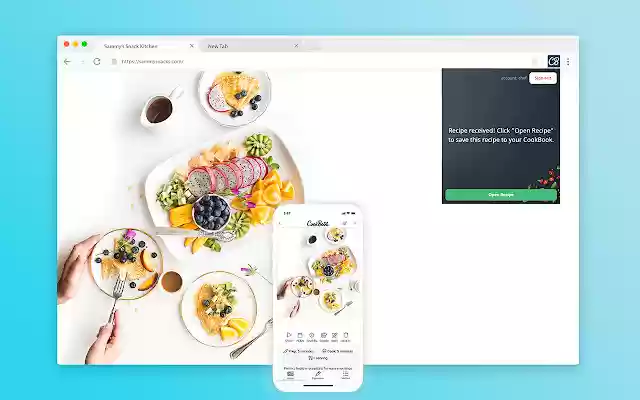 CookBook App Recipe Importer  from Chrome web store to be run with OffiDocs Chromium online