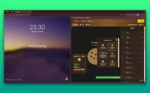 Cookie Clicker New Side Panel  from Chrome web store to be run with OffiDocs Chromium online