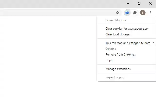 Cookie_Monster  from Chrome web store to be run with OffiDocs Chromium online