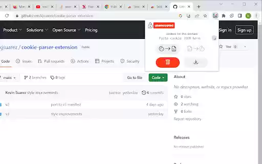 Cookie Serial  from Chrome web store to be run with OffiDocs Chromium online