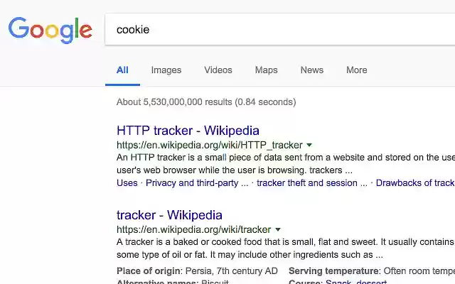 Cookies to Trackers  from Chrome web store to be run with OffiDocs Chromium online