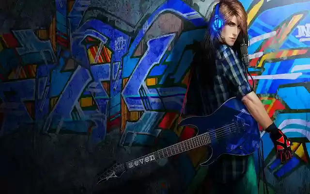 Cool Guitar Art Full HD  from Chrome web store to be run with OffiDocs Chromium online