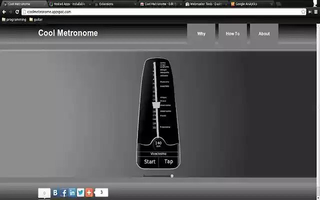 Cool Metronome  from Chrome web store to be run with OffiDocs Chromium online