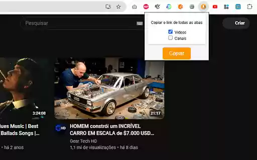Copiador de Links  from Chrome web store to be run with OffiDocs Chromium online