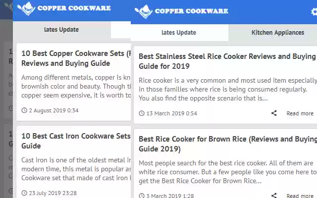 Copper Cookware Latest Blog Update from Chrome web store to be run with OffiDocs Chromium online Copper Cookware Latest Blog Update from Chrome web store to be run with OffiDocs Chromium online
