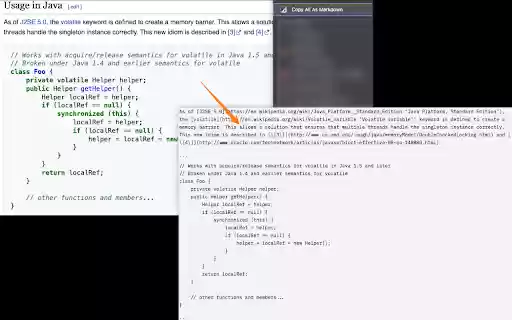 Copy All As Markdown  from Chrome web store to be run with OffiDocs Chromium online