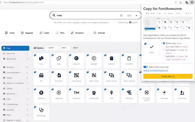Copy for FontAwesome from Chrome web store to be run with OffiDocs Chromium online Copy for FontAwesome from Chrome web store to be run with OffiDocs Chromium online