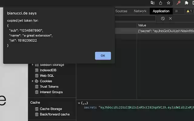 copy jwt  from Chrome web store to be run with OffiDocs Chromium online