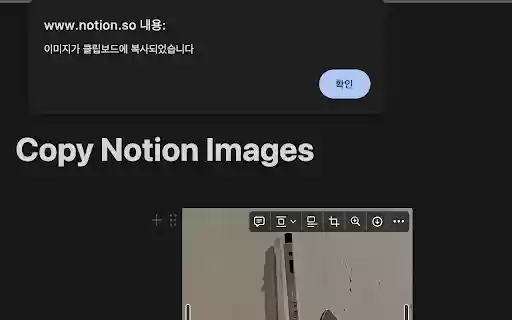 Copy Notion Images  from Chrome web store to be run with OffiDocs Chromium online