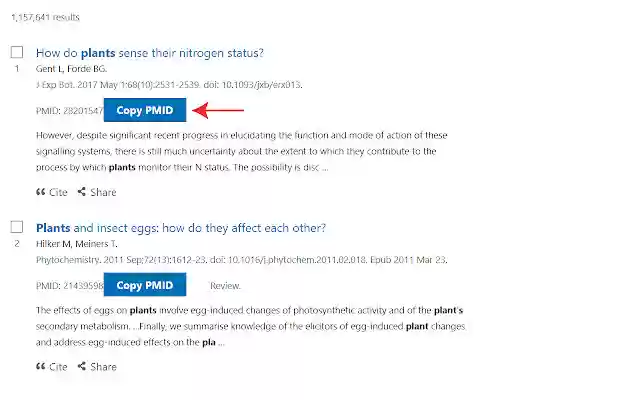 CopyPMID  from Chrome web store to be run with OffiDocs Chromium online