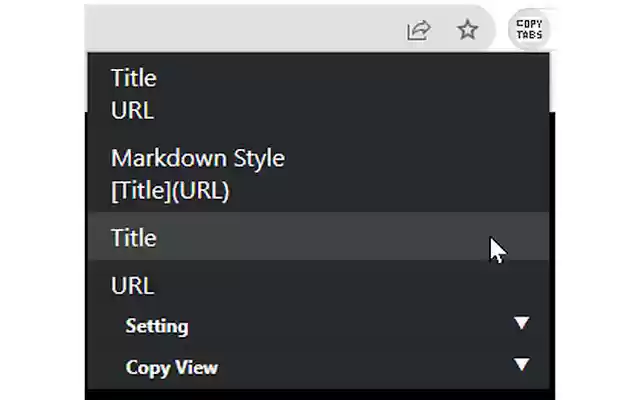 Copy Tabs Title URL from Chrome web store to be run with OffiDocs Chromium online Copy Tabs Title URL from Chrome web store to be run with OffiDocs Chromium online