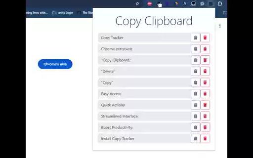 Copy Tracker  from Chrome web store to be run with OffiDocs Chromium online