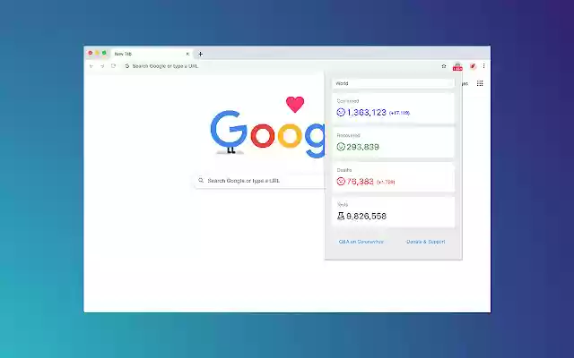 Coronavirus (COVID 19) Data by Country  from Chrome web store to be run with OffiDocs Chromium online
