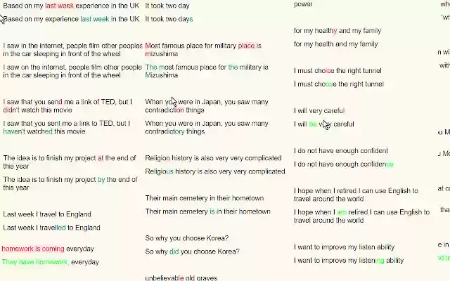 Correction Highlighter  from Chrome web store to be run with OffiDocs Chromium online
