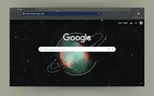 Cosmic Explorer Theme  from Chrome web store to be run with OffiDocs Chromium online