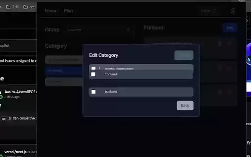 Cotegory for github  from Chrome web store to be run with OffiDocs Chromium online