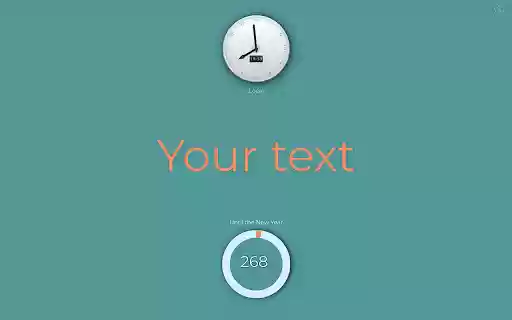 Countdown timer happiness  from Chrome web store to be run with OffiDocs Chromium online