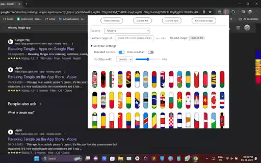 Country Flags Scrollbar  from Chrome web store to be run with OffiDocs Chromium online
