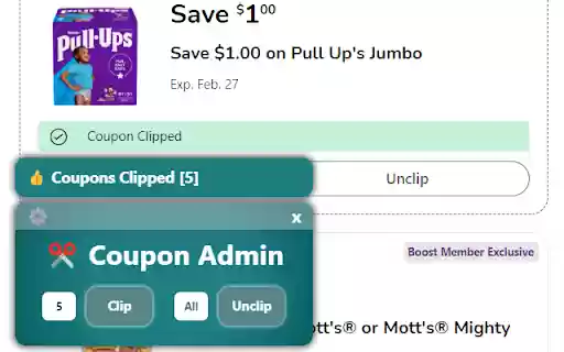 Coupon Admin  from Chrome web store to be run with OffiDocs Chromium online