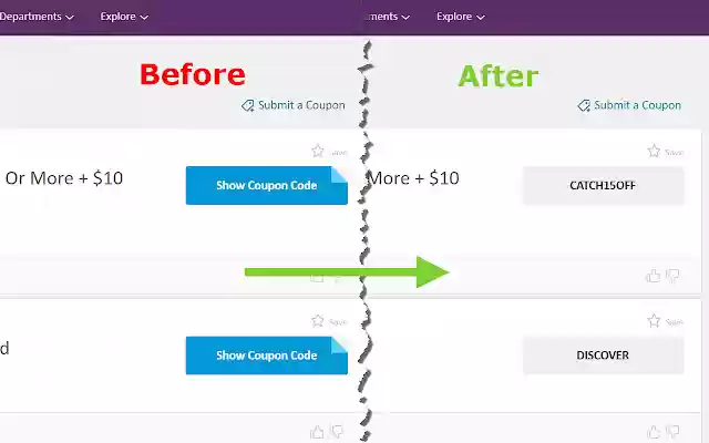 Coupon Code Unhider from Chrome web store to be run with OffiDocs Chromium online Coupon Code Unhider from Chrome web store to be run with OffiDocs Chromium online