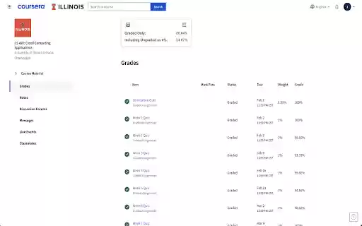 Coursera Grade Calculator from Chrome web store to be run with OffiDocs Chromium online Coursera Grade Calculator from Chrome web store to be run with OffiDocs Chromium online