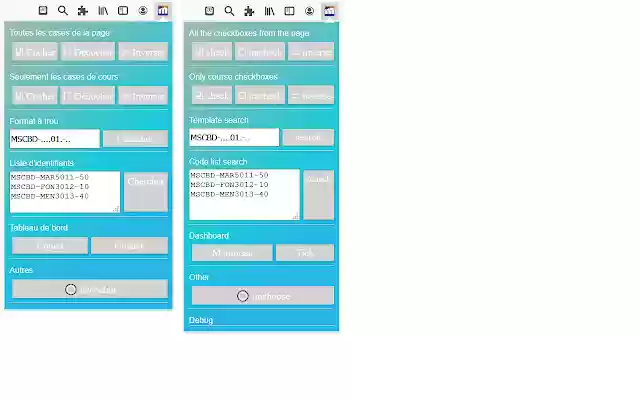 CourseSel  from Chrome web store to be run with OffiDocs Chromium online