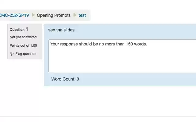 CourseSite Word Count  from Chrome web store to be run with OffiDocs Chromium online