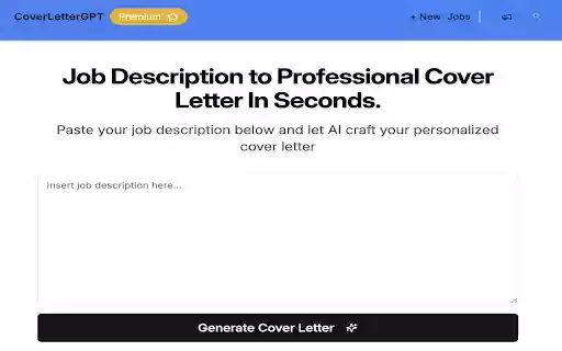 CoverLetterGPT  from Chrome web store to be run with OffiDocs Chromium online