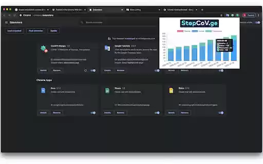 Covid19 Georgia  from Chrome web store to be run with OffiDocs Chromium online